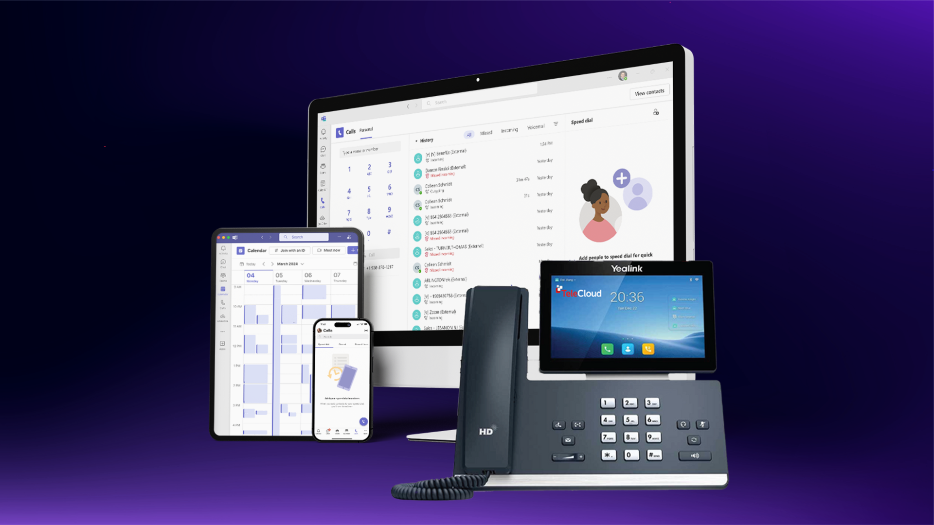 VoIP communication illustration